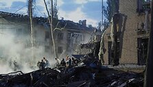 Rusijos atakos padariniai Kyjive