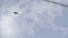 Izraelio naikintuvas / BAKR ALKASEM / AFP