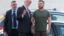 V. Zelenskis Prahoje 2023-iaisiais / MILAN KAMMERMAYER / AFP