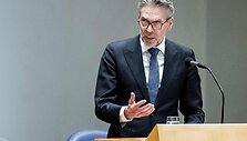 Nyderlandų ministras pirmininkas Dickas Schoofas / REMKO DE WAAL / AFP