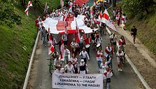 Laisvųjų baltarusių akcijos mitingas / BNS nuotr.