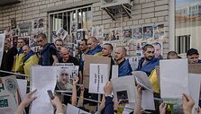 Ukrainos karo belaisviai / ANDREW KRAVCHENKO / AFP