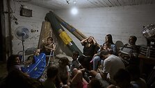 Izraeliečiai slėptuvėse / Oded Balilty / AP