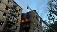 Rusijos atakos padariniai. /  / State Emergency Service of Ukrai