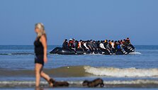 Migrantų valtelė  / SAMEER AL-DOUMY / AFP