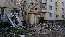 Rusų ataka Odesoje / OLEKSANDR GIMANOV / AFP