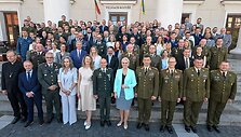 Vadovybės pasikeitimo ceremonija / Alfredas Pliadis nuotr.