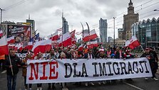 Lenkijoje vyko demonstracija prie&scaron; nelegalią imigraciją / WOJTEK RADWANSKI / AFP