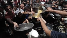 Gazos Ruožui gresia badas / Abood Abo Salama/SIPA / Abood Abo Salama/SIPA
