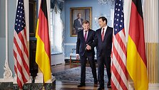 Johannas Wadephulis ir Marco Rubio / Thomas Trutschel / picture alliance / AA/photothek.de