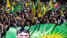 Sirijos kurdų demonstracija  / DELIL SOULEIMAN / AFP