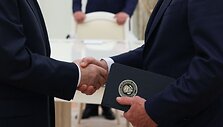 Vladimiro Putino ir Steve'o Witkoffo susitikimas / GAVRIIL GRIGOROV / AFP