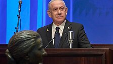 Benjaminas Netanyahu  / OHAD ZWIGENBERG / AFP