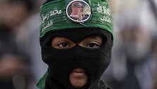 Kaukėtas palestiniečių grupuotės narys /  / AP