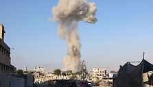 Smūgis Gazos Ruože / OMAR AL-QATTAA / AFP