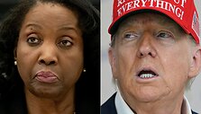 L. Cook ir D. Trumpas / SAUL LOEB ANDREW CABALLERO-REYNOLDS / AFP