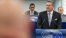 Maro&scaron;as &Scaron;efčovičius / JEAN-CHRISTOPHE VERHAEGEN / AFP