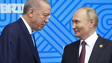Recepas Tayyipas Erdoganas su Vladimiru Putinu / Alexander Zemlianichenko / AP
