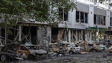 Rusų atakos Odesoje padariniai / OLEKSANDR GIMANOV / AFP