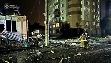 Kyjivo gatvė po Rusijos smūgių / HANDOUT / AFP