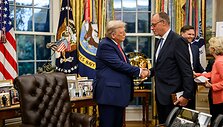 D. Trumpas ir F. Merzas / White House / ZUMAPRESS.com
