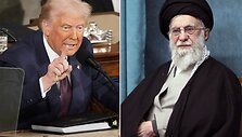 Donaldas Trumpas ir Irano auk&scaron;čiausiasis lyderis ajatola Ali Khamenei  /  / AP