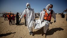 Į Gazos Ruožą grąžinti palestiniečių palaikai / Omar Ashtawy  apaimages/SIPA / Omar Ashtawy  apaimages/SIPA