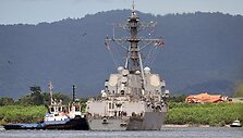 Eskadrinis minininkas &bdquo;USS Gravely&ldquo; /  / AP