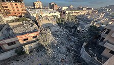Griuvėsiai Gazos Ruože / Belal Abu Amer / ZUMAPRESS.com