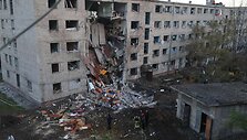 Po smūgio Zaporižios srityje / MARINA MOISEIENKO / AFP