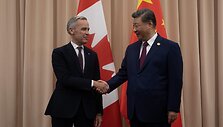 Markas Carney ir Xi Jinpingas / Adrian Wyld / ZUMAPRESS.com