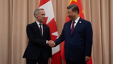 Markas Carney ir Xi Jinpingas /  / AP