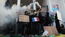 Streikai Prancūzijoje / GEOFFROY VAN DER HASSELT / AFP