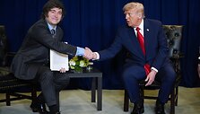 Donaldas Trumpas su Javieru Milei /  / AP