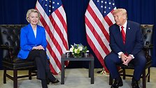 Ursula von der Leyen ir Donaldas Trumpas  /  / AP