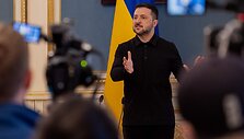 Volodymyras Zelenskis / TETIANA DZHAFAROVA / AFP