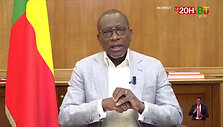 Benino prezidentas Patrice Talon / Benin TV/Reuters TV / via REUTERS