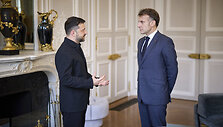 V. Zelenskis ir E. Macronas / Ukraine Presidency/Ukrainian Pre / ZUMAPRESS.com