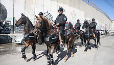Policija Izraelyje / AHMAD GHARABLI / AFP