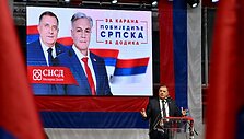 Rinkimai Bosnijos ir Hercegovinos Serbų Respublikoje  / ELVIS BARUKCIC / AFP