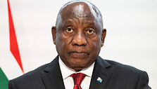 Cyrilas Ramaphosa / ENNIO LEANZA / AFP