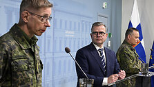 Spaudos konferencija dėl drono pietų Suomijoje / Markku Ulander/LEHTIKUVA/SIPA / Markku Ulander/LEHTIKUVA/SIPA