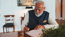Indijos ministras pirmininkas Narendra Modi  / Stian Lysberg Solum / via REUTERS