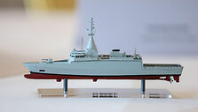 &bdquo;Naval Group&ldquo; fregatos modeliukas / Pixsell photo & video agency