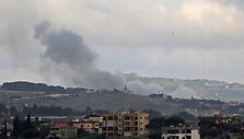 Izraelio smūgio Libane padariniai / ABBAS FAKIH / AFP