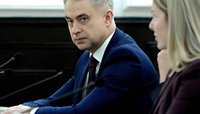 Lenkijos vicepremjeras ir skaitmeninių reikalų ministras Krzysztofas Gawkowskis  / IMAGO/FOT. TEDI/NEWSPIX.PL / IMAGO/newspix