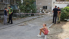 Rusijos smūgių Kyjive padariniai / Gleb Garanich / REUTERS