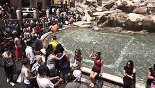 VIDEO kadras: Trevi fontanas Romoje 