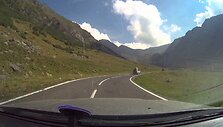 VIDEO kadras: Transfagar&scaron;ano kelias Rumunijoje.