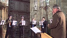 VIDEO kadras: Kalėdų mugė Ulme, vykstanti prie auk&scaron;čiausios pasaulio bažnyčios